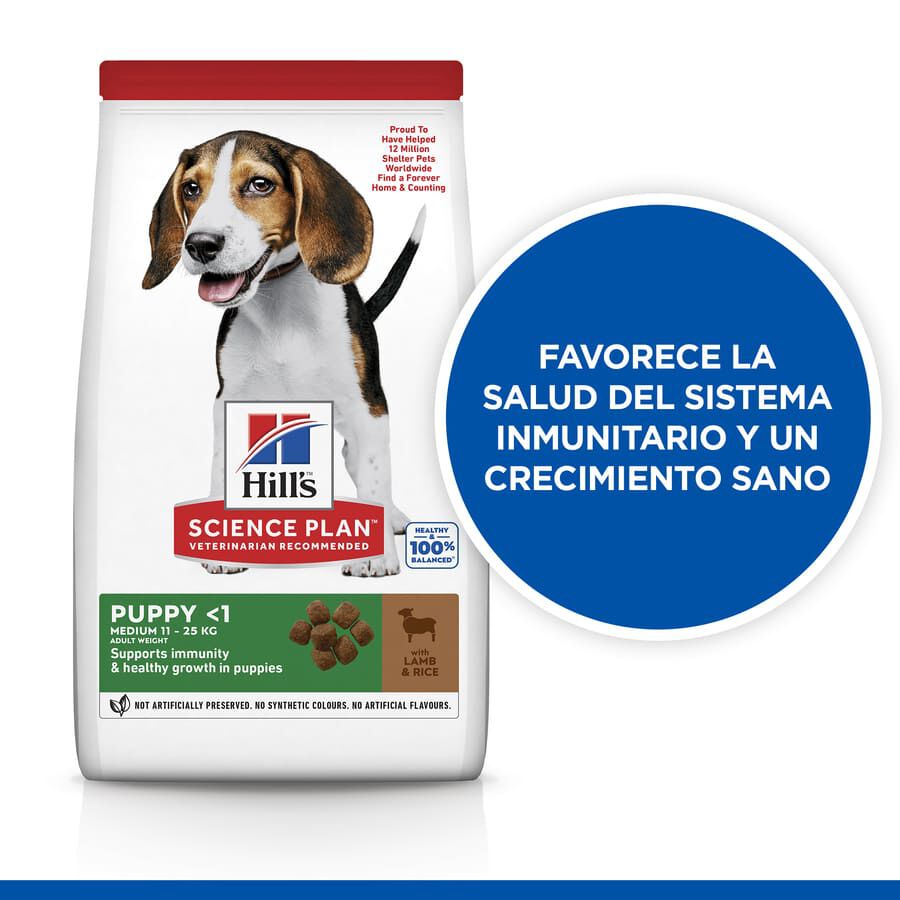 14 kg Hill's Science Plan Puppy Medium Cordero y arroz Pienso para perros, , large Imagen numero 3